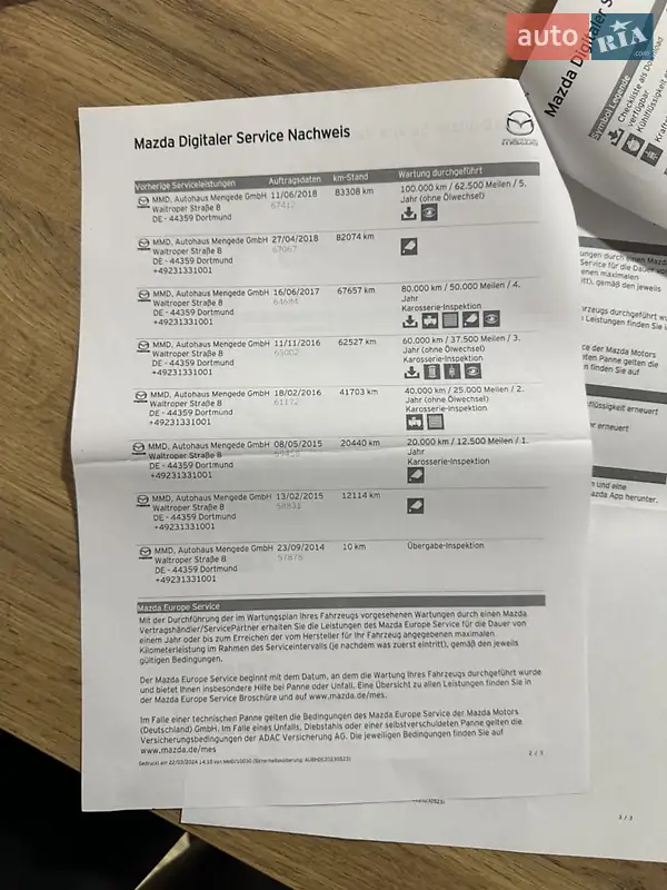 Внедорожник / Кроссовер Mazda CX-5 2014 в Самборе документ