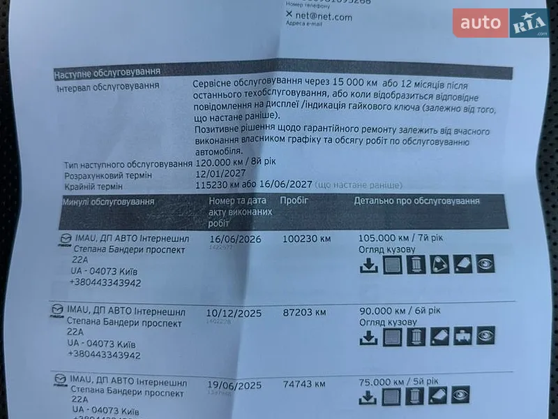 Внедорожник / Кроссовер Mazda CX-5 2021 в Киеве документ 3 фото Внедорожник / Кроссовер Mazda CX-5 2021 в Киеве документ