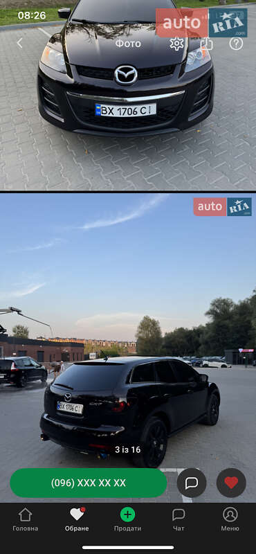 Внедорожник / Кроссовер Mazda CX-7 2011 в Боярке фото 5 Внедорожник / Кроссовер Mazda CX-7 2011 в Боярке