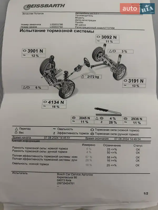 Внедорожник / Кроссовер Mazda CX-9 2007 в Буче документ