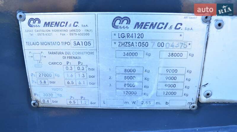 Цистерна полуприцеп Menci SA 2007 в Львове