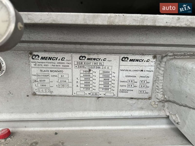 Цистерна напівпричіп Menci SL 2000 в Києві фото 4 Цистерна напівпричіп Menci SL 2000 в Києві
