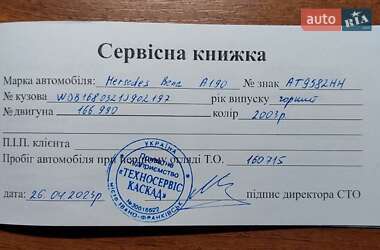 Хэтчбек Mercedes-Benz A-Class 2003 в 