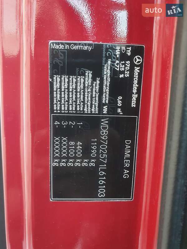 Борт Mercedes-Benz Atego 2011 в Калуші