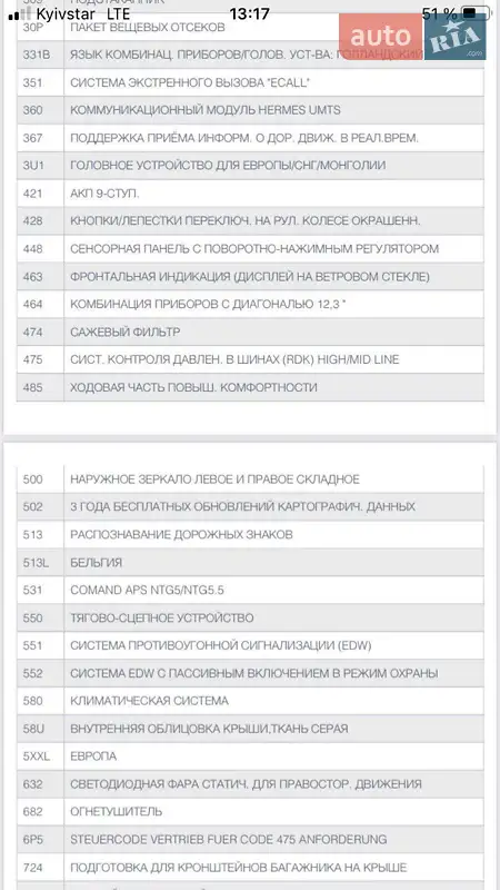 Седан Mercedes-Benz E-Class 2016 в Киеве документ