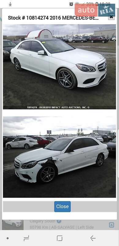 Седан Mercedes-Benz E-Class 2015 в Сокале