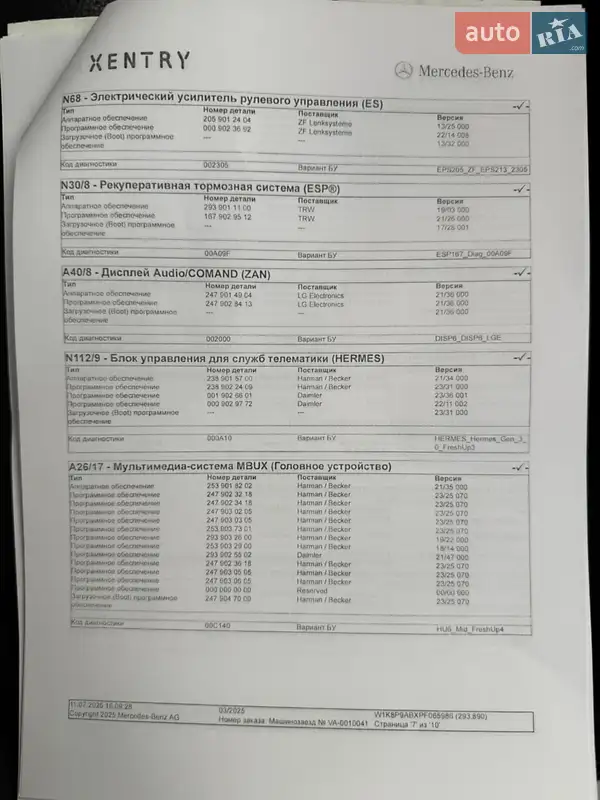 Внедорожник / Кроссовер Mercedes-Benz EQC 2023 в Луцке документ