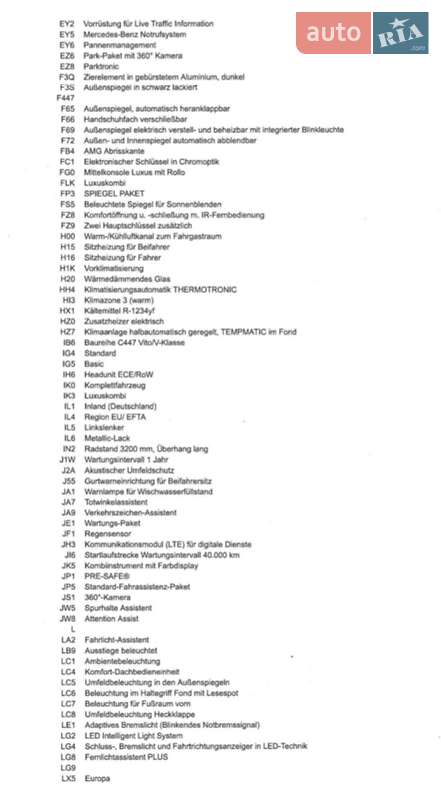 Минивэн Mercedes-Benz EQV 2020 в Киеве