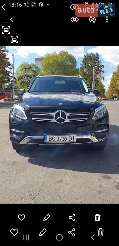 Внедорожник / Кроссовер Mercedes-Benz GLE-Class 2018 в Одессе