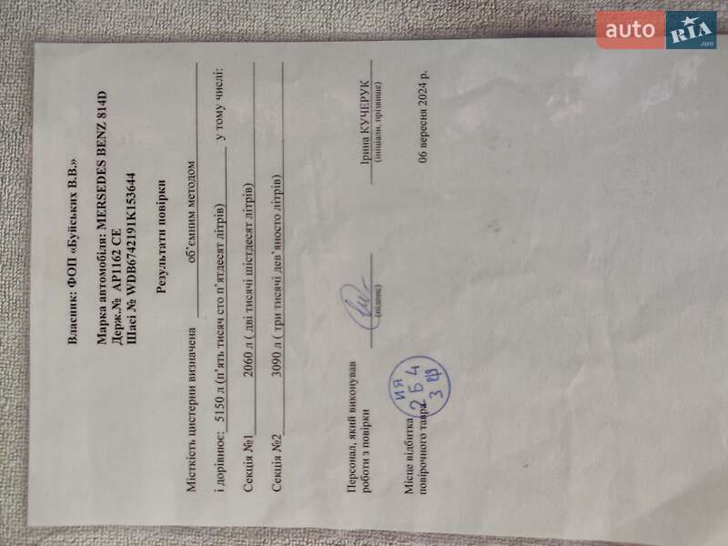 Бензовоз Mercedes-Benz LN-Series 1995 в Запорожье