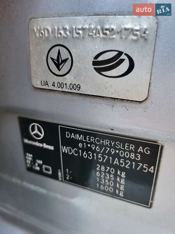 Позашляховик / Кросовер Mercedes-Benz M-Class 2004 в Києві