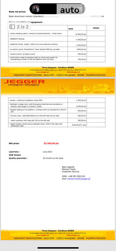 Автовоз Mercedes-Benz Sprinter 2019 в Мостиске