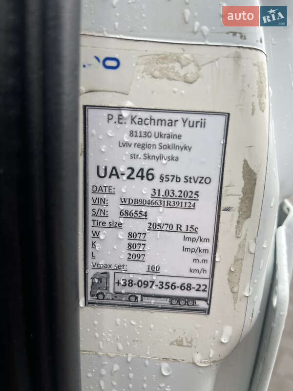 Другие автобусы Mercedes-Benz Sprinter 2002 в Шептицькому фото 8 Другие автобусы Mercedes-Benz Sprinter 2002 в Шептицькому