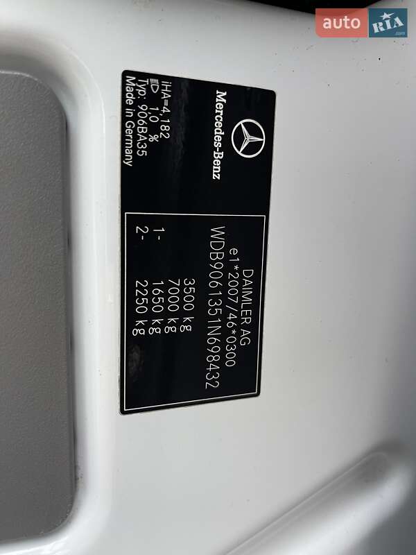 Тентованый Mercedes-Benz Sprinter 2016 в Луцке фото 13 Тентованый Mercedes-Benz Sprinter 2016 в Луцке