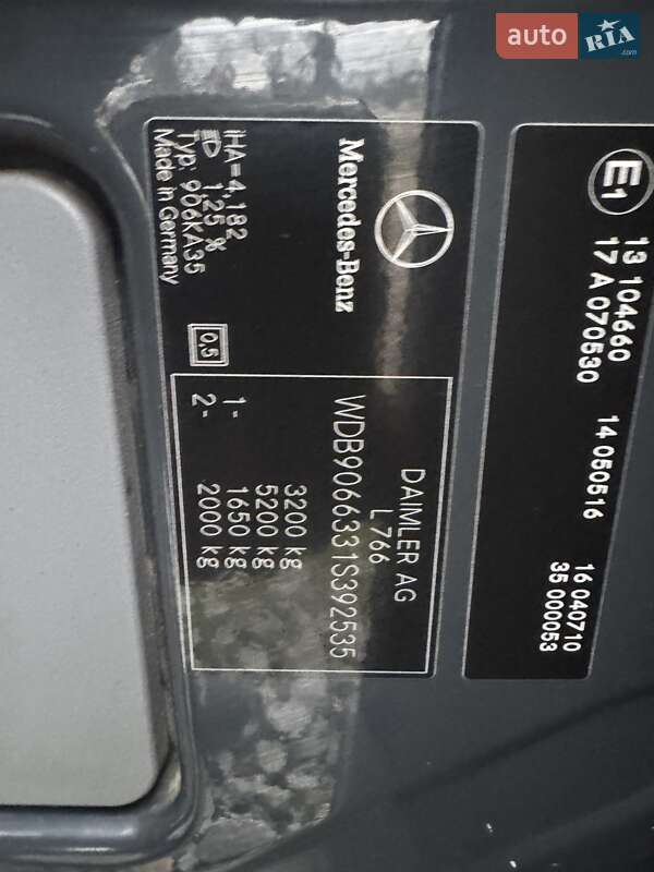 Грузовой фургон Mercedes-Benz Sprinter 2009 в Бродах фото 23 Грузовой фургон Mercedes-Benz Sprinter 2009 в Бродах