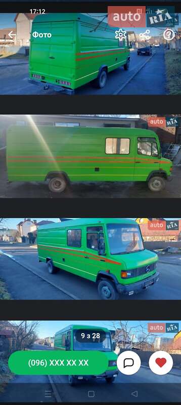 Грузопассажирский фургон Mercedes-Benz T2 1995 в Луцке