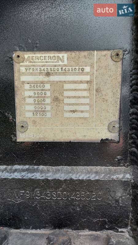 Цистерна полуприцеп Merceron М 343RDP0 1999 в Белой Церкви