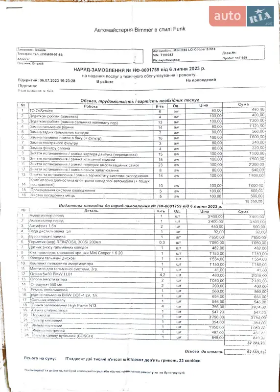 Хетчбек MINI Hatch 2011 в Києві документ
