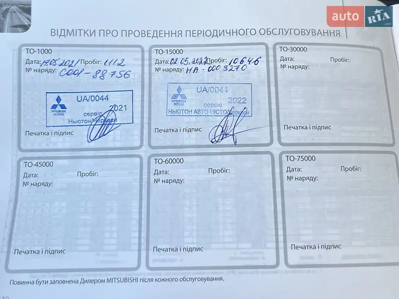 Позашляховик / Кросовер Mitsubishi Outlander 2020 в Черкасах документ