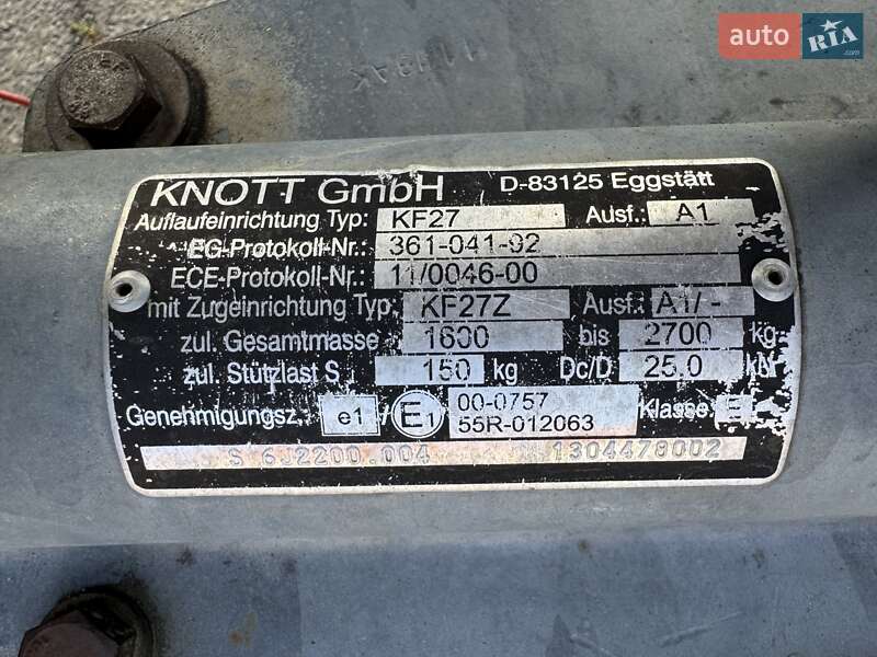 Тентований борт (штора) - прицеп Niewiadow 1200 1995 в Мукачевому фото 11 Тентований борт (штора) - прицеп Niewiadow 1200 1995 в Мукачевому