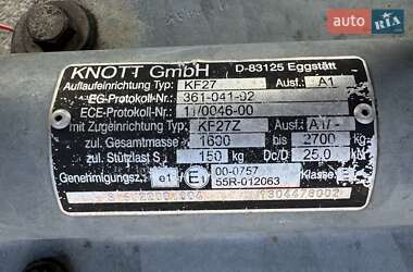 Тентованный борт (штора) - прицеп Niewiadow 1200 1995 в 