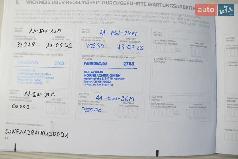 Хэтчбек Nissan Leaf 2021 в Киеве документ