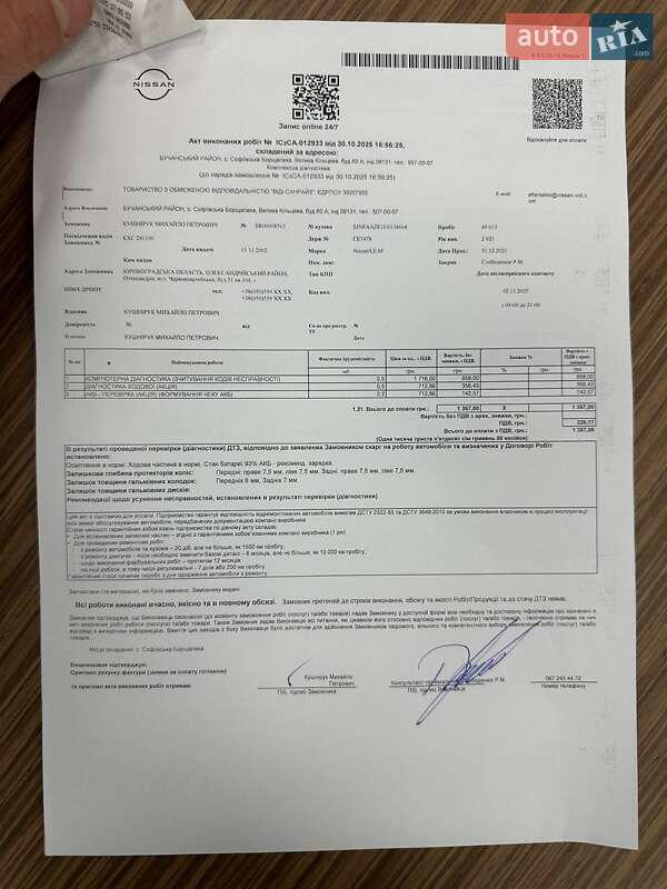 Хэтчбек Nissan Leaf 2021 в Киеве