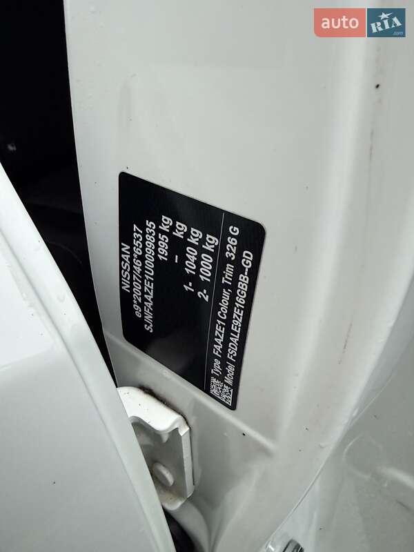 Хетчбек Nissan Leaf 2020 в Долині