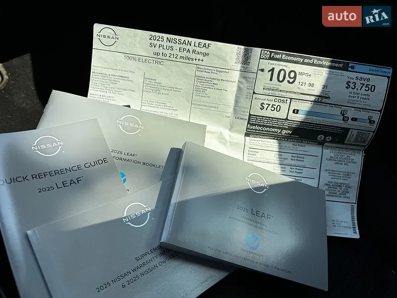 Хэтчбек Nissan Leaf 2024 в Харькове документ 2 фото Хэтчбек Nissan Leaf 2024 в Харькове документ