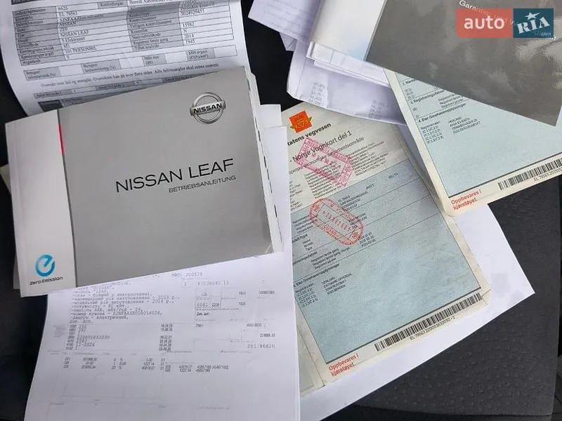 Хетчбек Nissan Leaf 2014 в Луцьку документ 3 фото Хетчбек Nissan Leaf 2014 в Луцьку документ