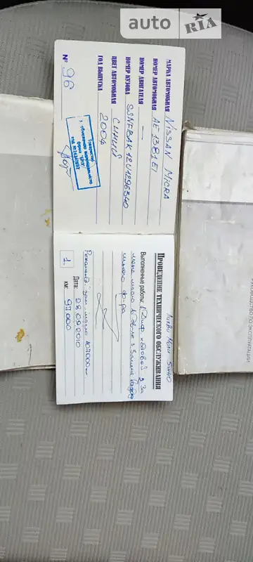 Хэтчбек Nissan Micra 2004 в Яготине документ