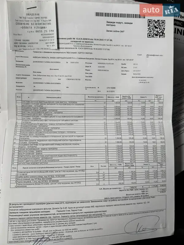 Хэтчбек Nissan Micra 2015 в Киеве документ