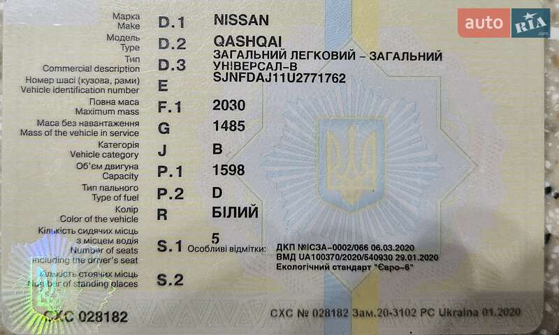 Позашляховик / Кросовер Nissan Qashqai 2019 в Києві