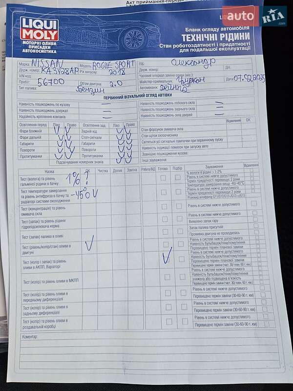 Внедорожник / Кроссовер Nissan Rogue Sport 2018 в Киеве