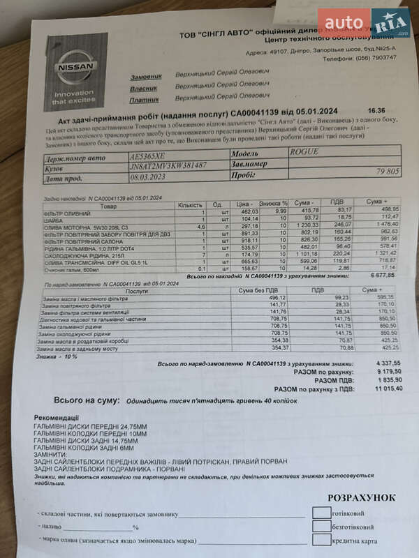 Внедорожник / Кроссовер Nissan Rogue 2018 в Днепре фото 34 Внедорожник / Кроссовер Nissan Rogue 2018 в Днепре