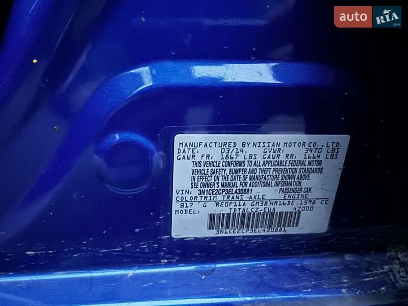 Хэтчбек Nissan Versa Note 2014 в Одессе