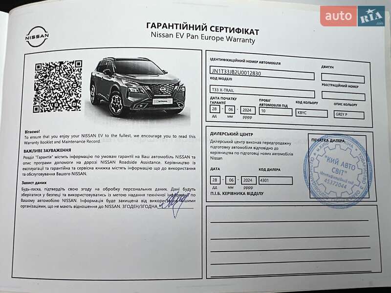 Внедорожник / Кроссовер Nissan X-Trail 2024 в Киеве