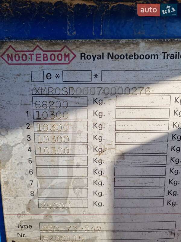 Низкорамная платформа Nooteboom BV 2008 в Львове