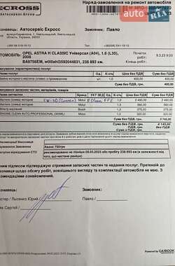Универсал Opel Astra 2008 в 