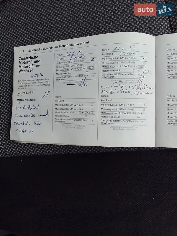 Универсал Opel Astra 2009 в Каневе документ