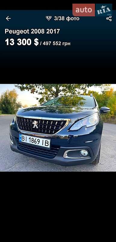 Позашляховик / Кросовер Peugeot 2008 2017 в Глухові