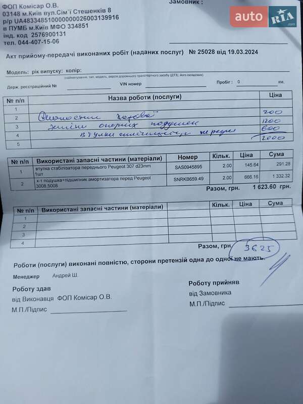 Внедорожник / Кроссовер Peugeot 3008 2015 в Киеве