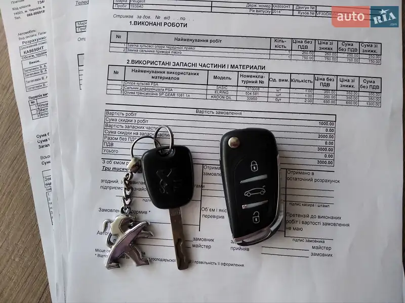 Седан Peugeot 301 2014 в Чернигове документ 2 фото Седан Peugeot 301 2014 в Чернигове документ