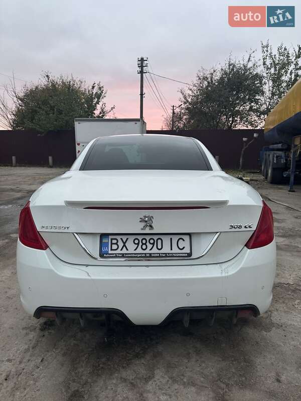 Кабриолет Peugeot 308 2012 в 