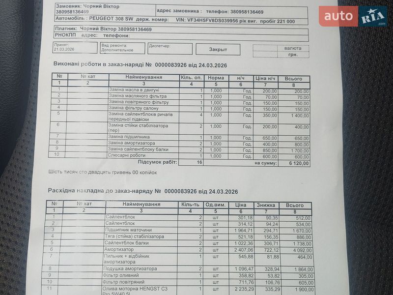 Універсал Peugeot 308 2013 в Луцьку