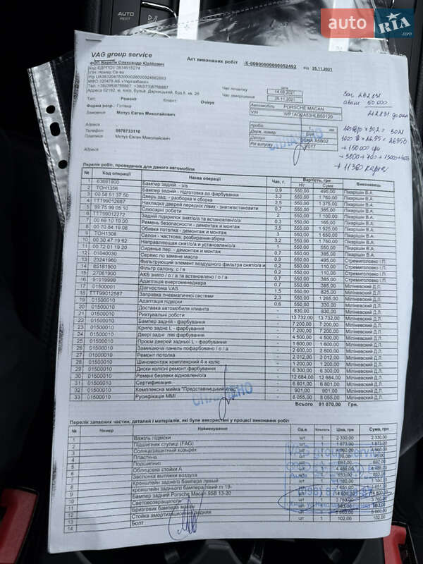 Внедорожник / Кроссовер Porsche Macan 2016 в Киеве