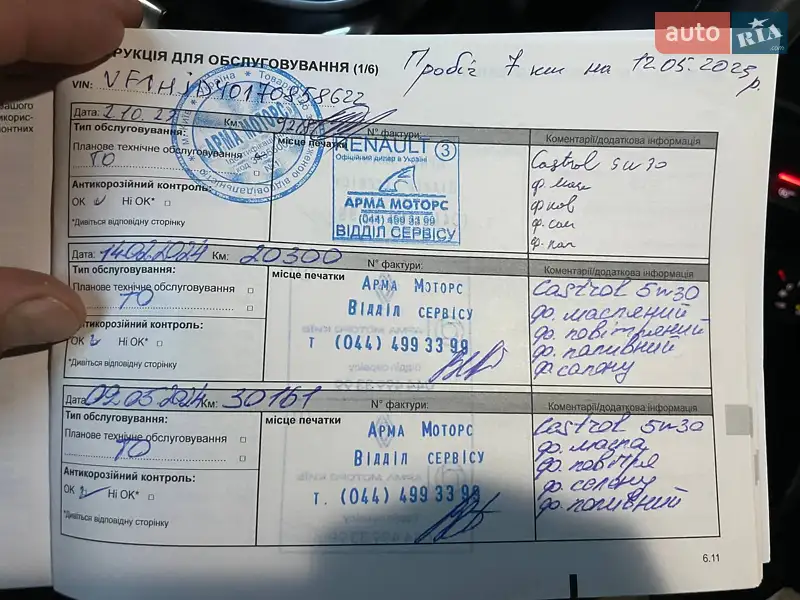 Внедорожник / Кроссовер Renault Duster 2023 в Киеве документ