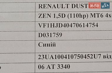 Внедорожник / Кроссовер Renault Duster 2023 в Борзне