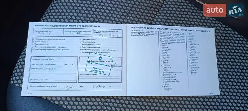 Седан Renault Fluence 2012 в Киеве документ