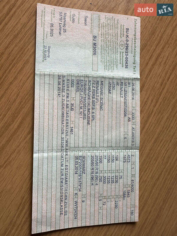 Мінівен Renault Grand Scenic 2014 в Олевську